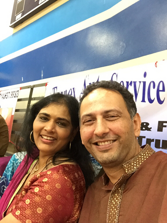 Mamta and Sanjay Dalal at Raas Garba event in Irvine, CA