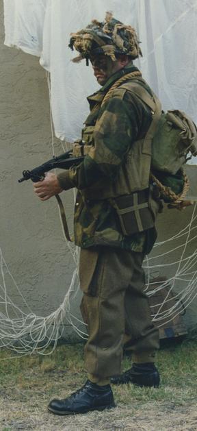 WW2 British Airborne paratrooper in Arnhem