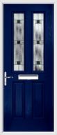 2 Panel 2 Square Composite Door aspen glass
