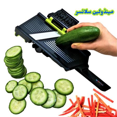 Mandoline Vegetable Slicer in Pakistan. It can cut vegetable and fruit into thin salad slices or fries shaped salad sticks. Buy from all over Pakistan. Cucumber Salad Slices