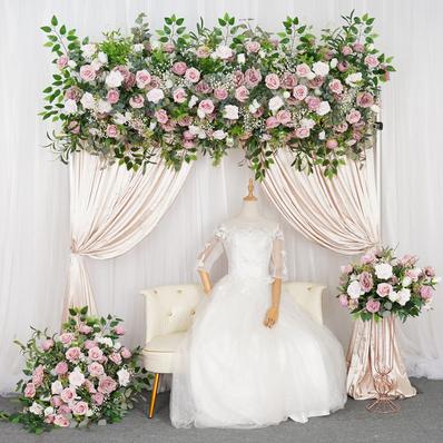 pink wedding backdrop