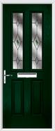 2 Panel 2 Square Composite Door fusion glass