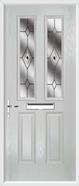 2 Panel 2 Square Composite Door fusion glass