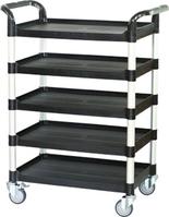 5 shelf plastic utility carts