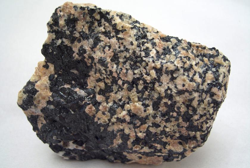 FRANKLINITE-MAGNETITE, fluorescent WILLEMITE, CALCITE - Sterling Mine, Sterling Hill, Ogdensburg, Franklin Mining District, Sussex County, New Jersey, USA - Franklinite type locality - sold