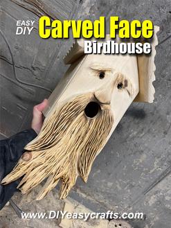 Easy DIY Birdhouse from www.DIYeasycrafts.com