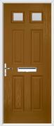 4 Panel 2 Square Composite Door obscure glass