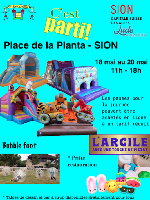 C'est parti la planta sion chateau gonflable les iles, aux iles