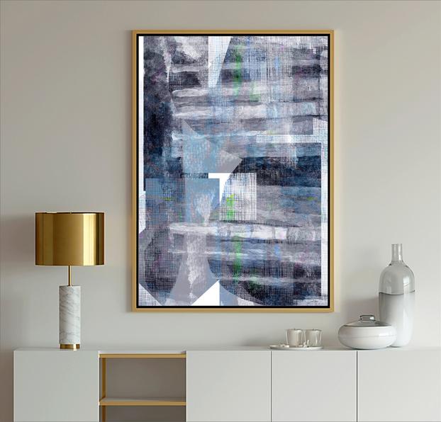 Blue Multi-color Abstract Art, #Dubois Art, #Blue Art, #modern art, #abstract art