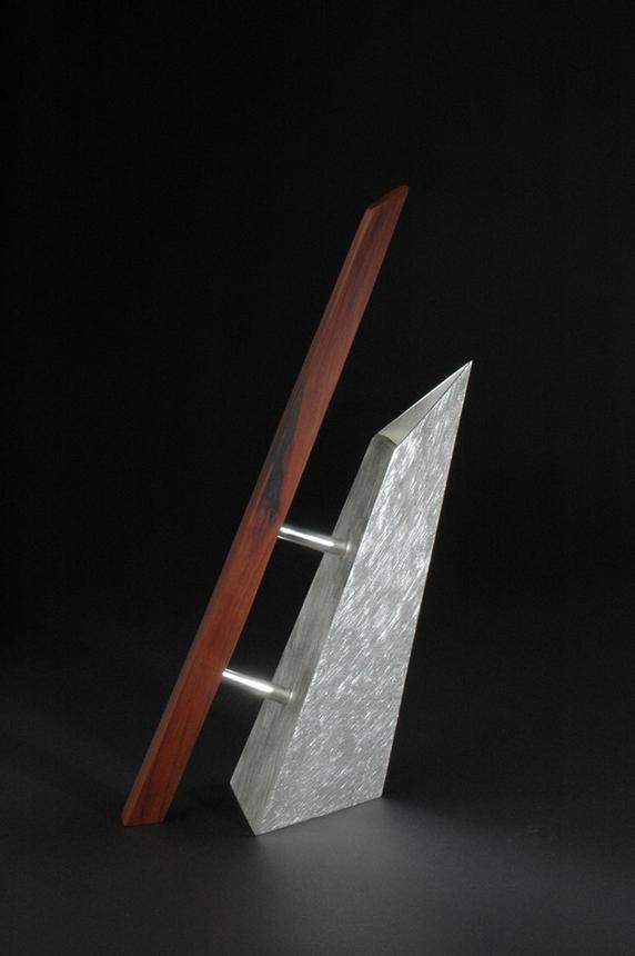 Sterling silver and bog yew vessel by Kevin O'Dwyer