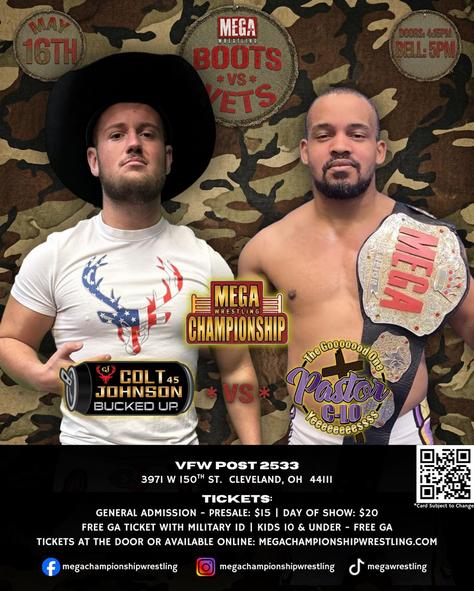 Mega Championship: Colt Johnson vs Pastor C-Lo (c)