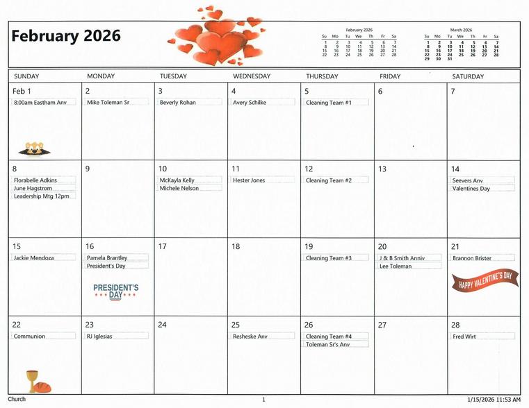 December 2025 Calendar