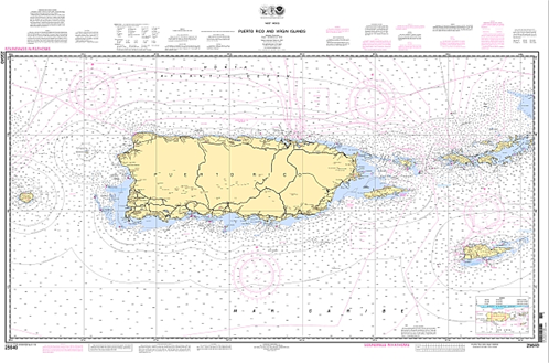 Puerto Rico and the U.S. Virgin Islands Chart