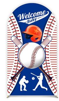 BASEBALL BABYSHOWER BACKDROP COVER FOR RENT