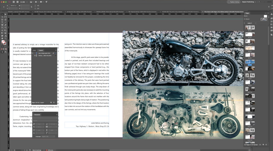 graphic design printed media booklet