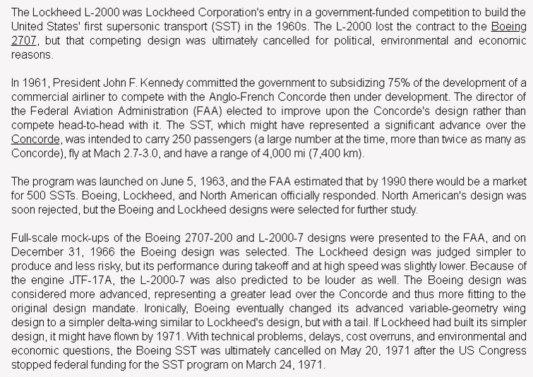 wiki background for 4D model of Lockheed L-2000