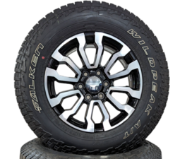 OE WHEEL GM REPLICA BLACK GMC AT4 WHEELS WITH TAKEOFF FALKEN WILDPEAK AT 3wa Tires