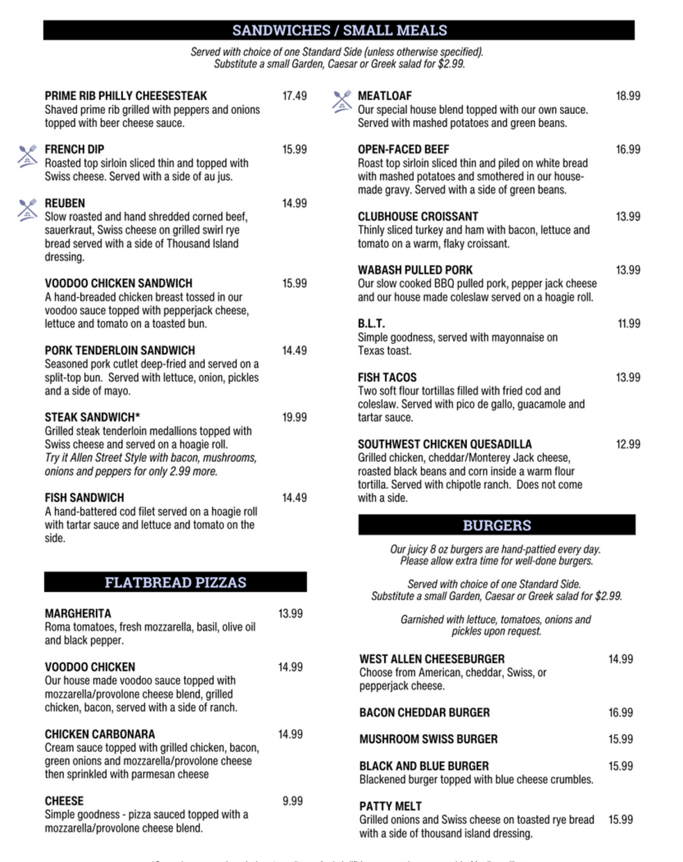 Menu Page 2