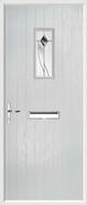 Cottage Rectangle Composite Door monza glass