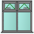 Style 47 anthracite grey window