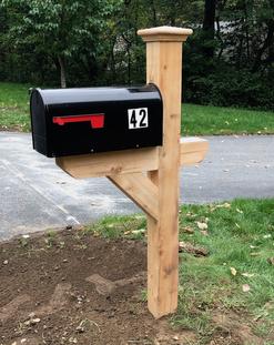 Mailbox installation and repair Wayland MA. Posts & Boxes for Pat's posts