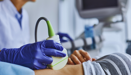 Sonography Technician and Patient