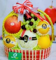 Giỏ hoa quả nhập khẩu đẹp Ngọc Châu fruits