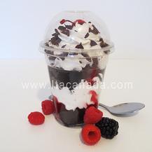 Vaso plastico con domo para helado. Venta en Medellin