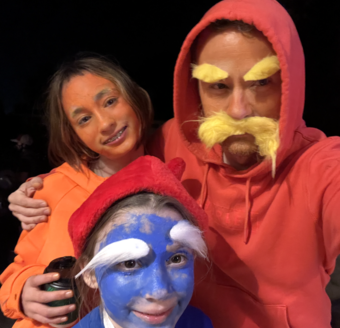 October 2025 Nicholas Murdock, Emma Murdock and Maddie Murdock dressed up for Halloween