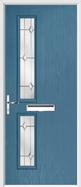 2 Square Composite Door regal opal glass