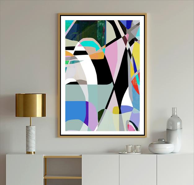 multi-color abstract art, #abstract art, #dubois art, #modern art