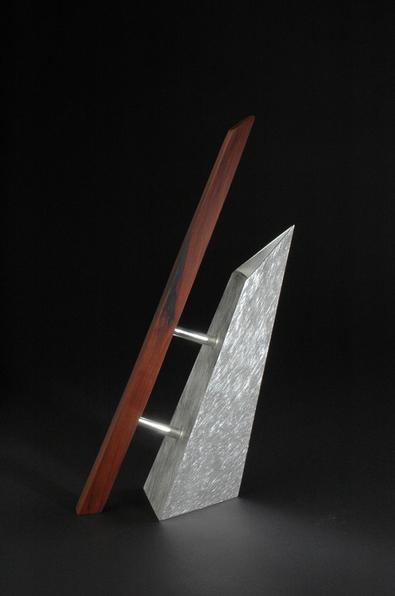 Hand forged sterling and wood vessel