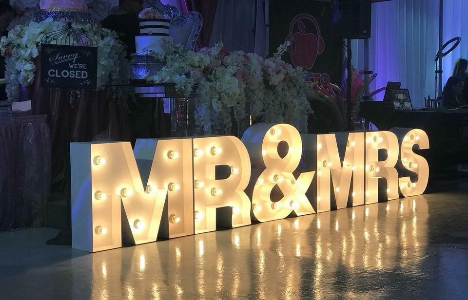 Vega's Dj Services - Marquee Letters, Love Letter Rental