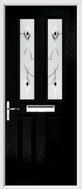 2 Panel 2 Square Composite Door fusion art glass