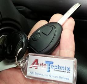 Picture of a Mini 2 button EWS remote key
