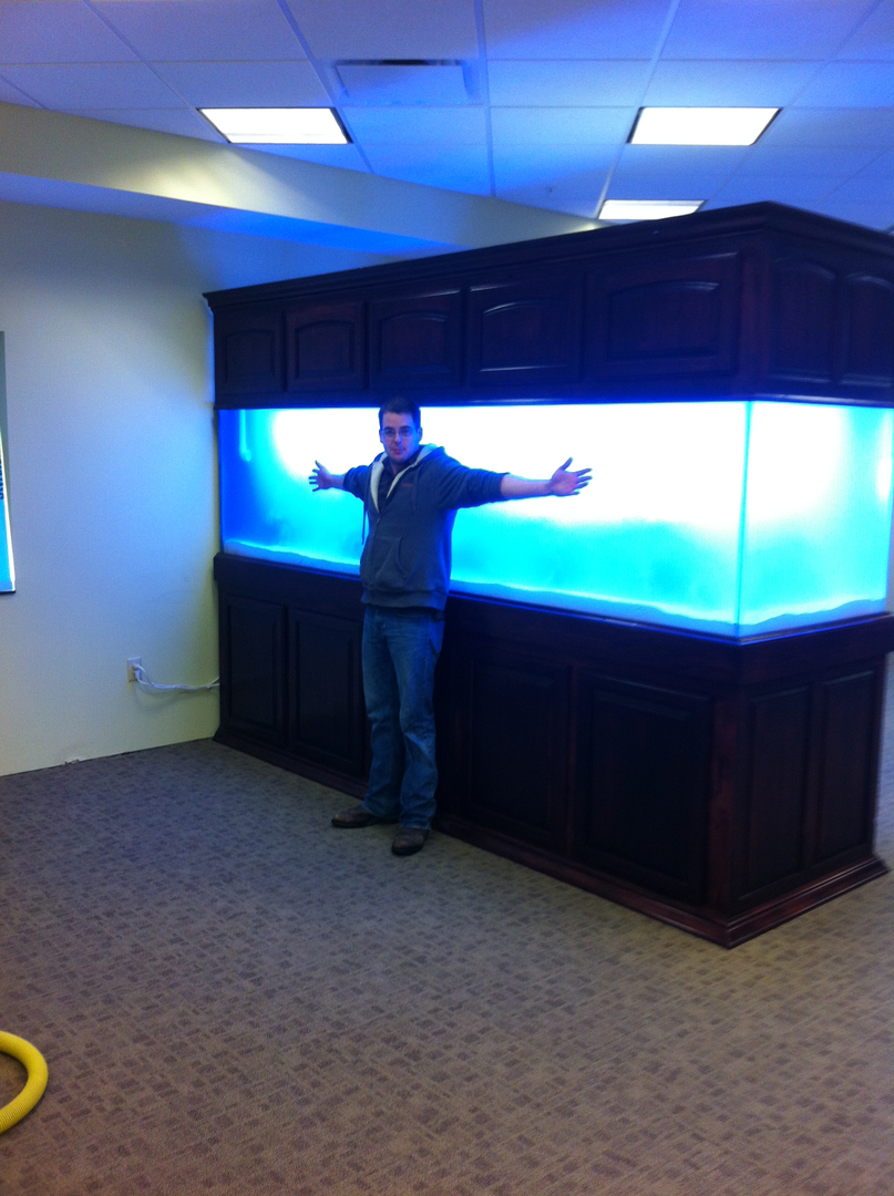 800 gallon fish store tank