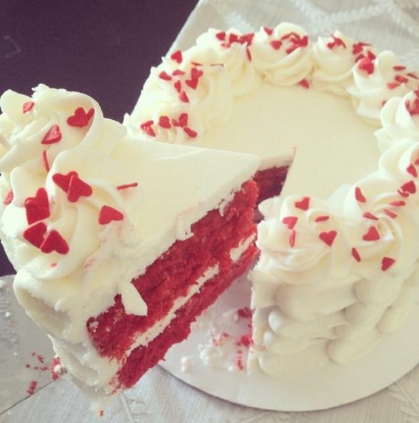 Red Velvet Louis Vuitton Cake With Cream Cheese Frosting