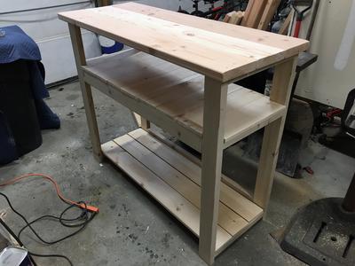 DIY inexpensive rustic TV stand or table. FREE step by step instructions. www.DIYeasycrafts.com