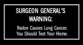 radon warnings