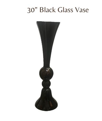 black vase rental black candelabra coco chanel paris theme