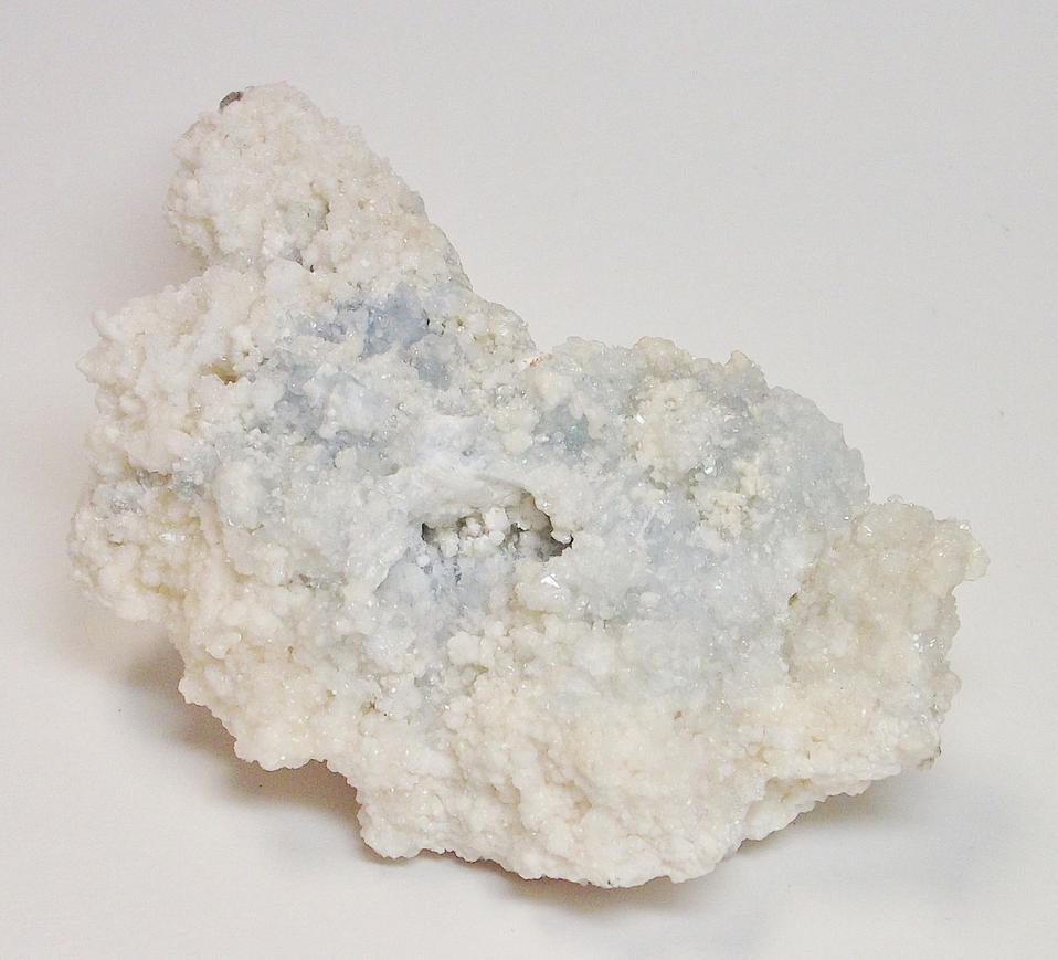 Celestine & fluorescent Calcite crystals Mojina Mine, Chihuahua, Mexico
