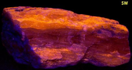 fluorescent TREMOLITE and CLINO-SUENOITE / ANTHOPHYLLITE - Balmat, Balmat–Edwards Zinc District, St. Lawrence County, New York, USA