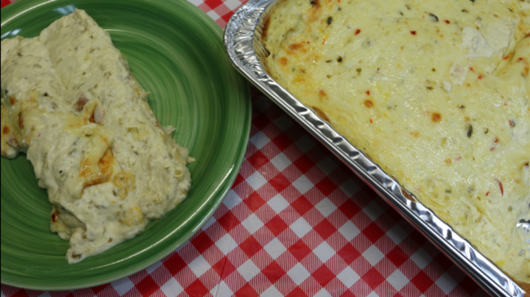 Salsa Verde Sour Cream Chicken Enchiladas Recipe, Noreen's Kitchen