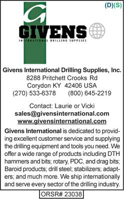 Drilling Supplies, Givens International