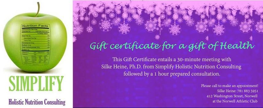 Holistic Consultation Gift Certificate