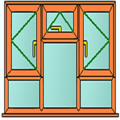 Style 67 oak window