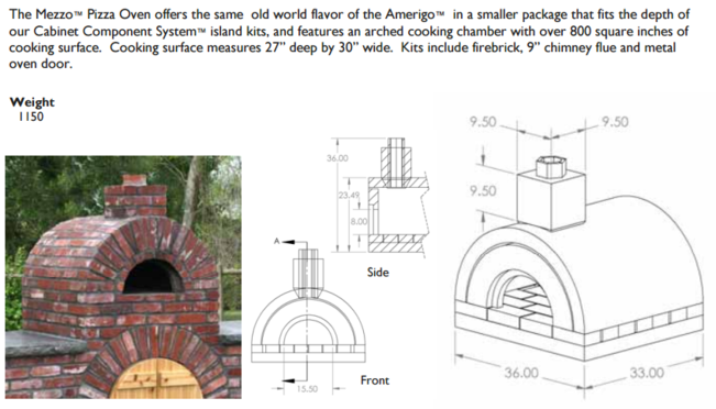 MA Outdoor Pizza Oven, Brick Ovens, Masonry Oven