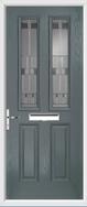 2 Panel 2 Square Door lignum glass