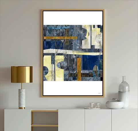 Geometric Art, #abstract art, #geometric, #blue art, #wallart, #design, #dubois art, #modern Art