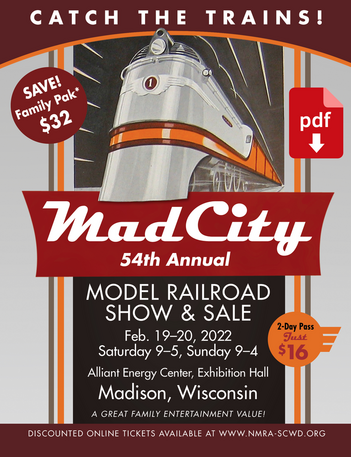 MadCity 2020 Model Railroad Show Flyer